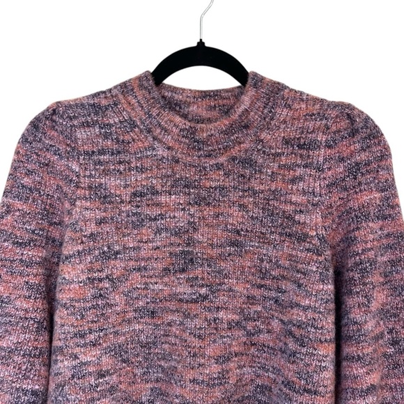 Madewell Space-Dyed Eaton Puff-Sleeve Pullover Sweater- Size Small - Picture 5 of 12